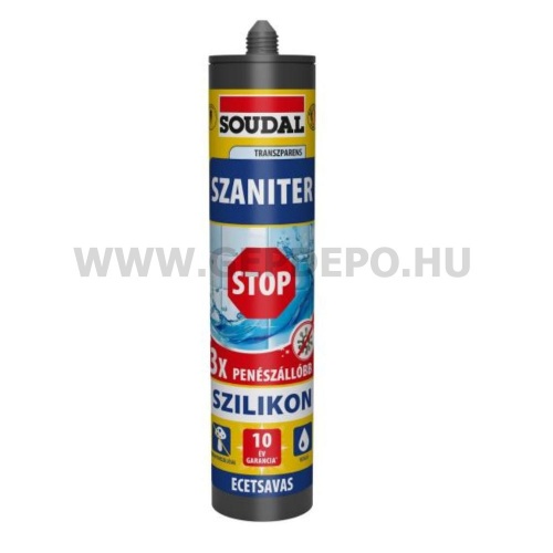 Soudal szaniter szilikon Stop TPT fehér 280 ml
