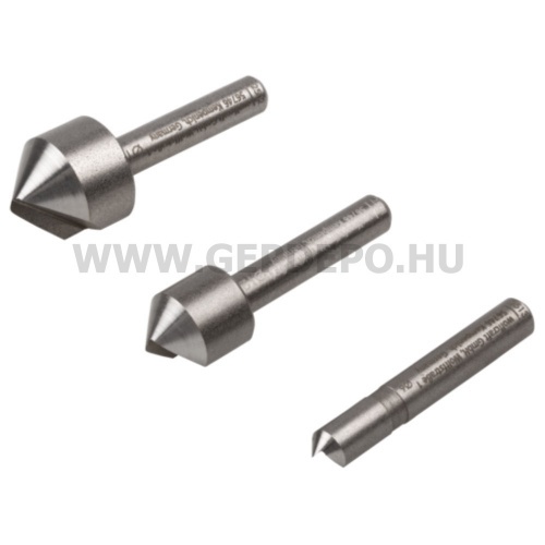 wolfcraft Süllyesztö készlet WS 3 részes, S=6 mm O6,12,16mm, 45°