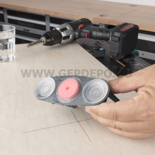 wolfcraft Gyémántfúró készlet “ceramic”, vezetövel, O 5, 6, 8, 10 mm, müanyag dobozban