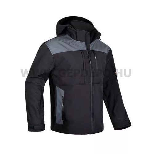 Procera Voyager softshell kapucnis kabát - fekete XXL