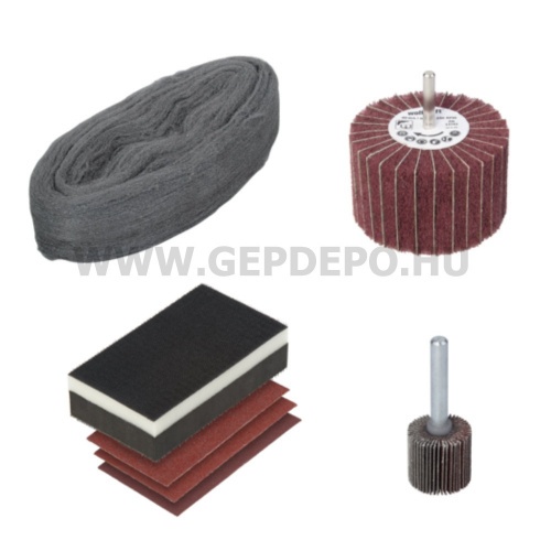 Wolfcraft Bútor-renováló csiszolókészlet 7 részes