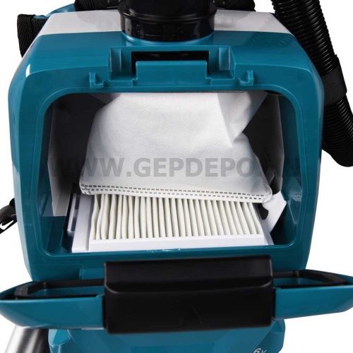 Makita DVC261ZX4 akkus háti porszívó géptest BEMUTATÓ DARAB