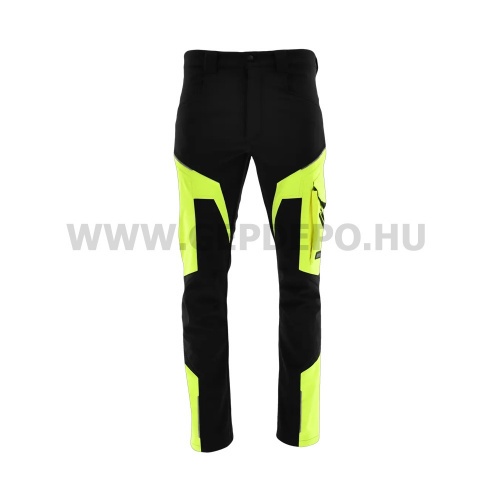 Sara Comfort Winter bélelt SoftShell Deréknadrág fekete-sárga XXXL