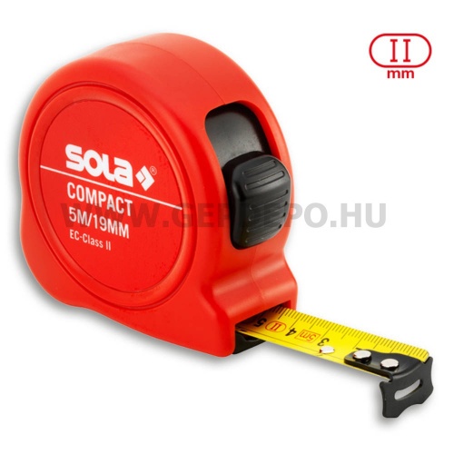 Sola Compact CO acél mérőszalag 3 m