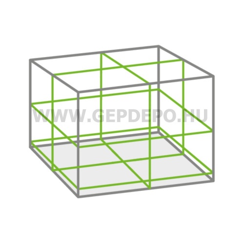 Sola PLANO 4D green 4x360° lézer