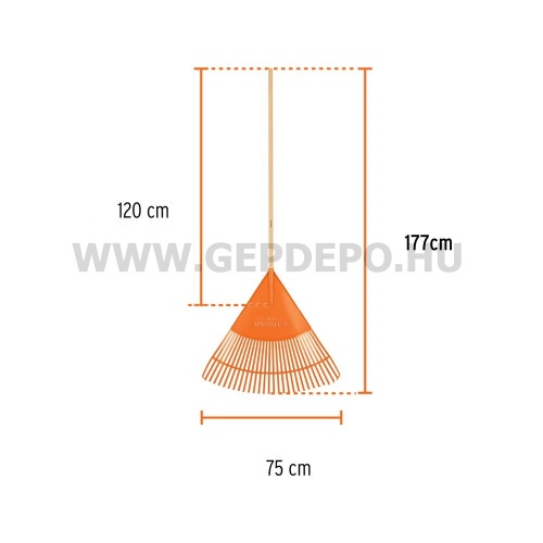 Truper műanyag lombseprű 30 ágú