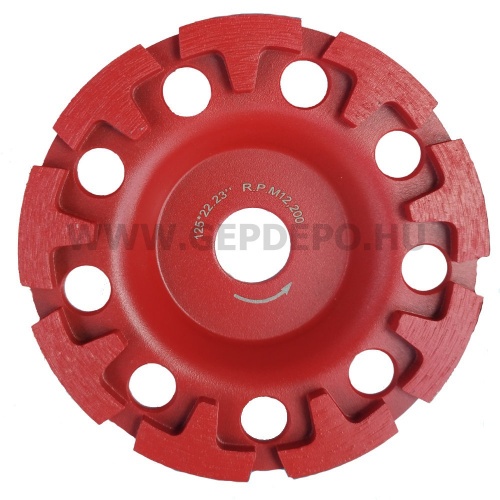 Diatech CCW125ECO-P piros kétsoros csiszolótányér GépDepo.hu