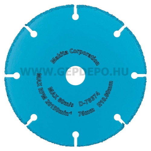 Makita vágótárcsa 76mm DCM300-hoz