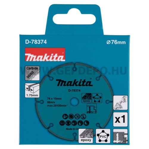 Makita vágótárcsa 76mm DCM300-hoz