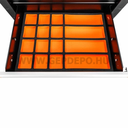 NEO TOOLS Prémium felszerelt műhelykocsi 7 fiókkal, 330 szerszámmal