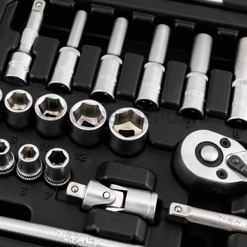 NEO TOOLS 1/4" dugókulcskészlet 23 részes