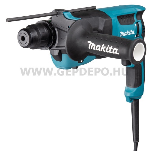 Makita HR2630X7 SDS-Plus fúró-vésőkalapács + SDS-Plus gyorstokmánnyal (Sérült csomagolás)