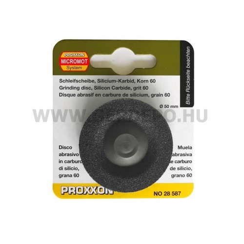 PROXXON Csiszolótárcsa szilicium-karbidból, P60, 50mm (28587)
