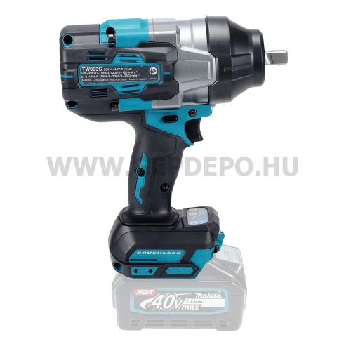 Makita TW003GZ akkus ütvecsavarbehajtó géptest 1/2" 40V max XGT BL XPT