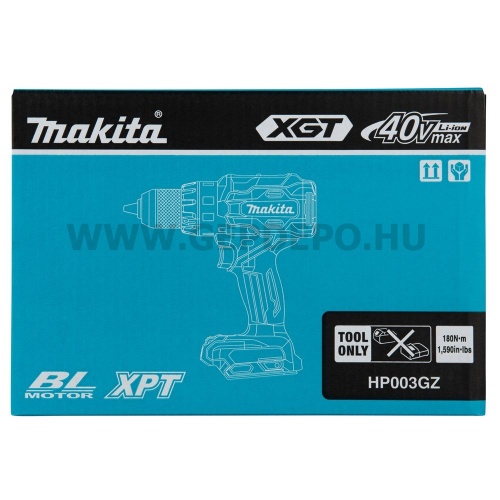 Makita HP003GZ akkus ütvefúró-csavarbehajtó géptest 40V max XGT