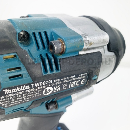 Makita TW007GD201 akkus ütvecsavarbehajtó 1/2" 40V max XGT BL (használt-garanciális)