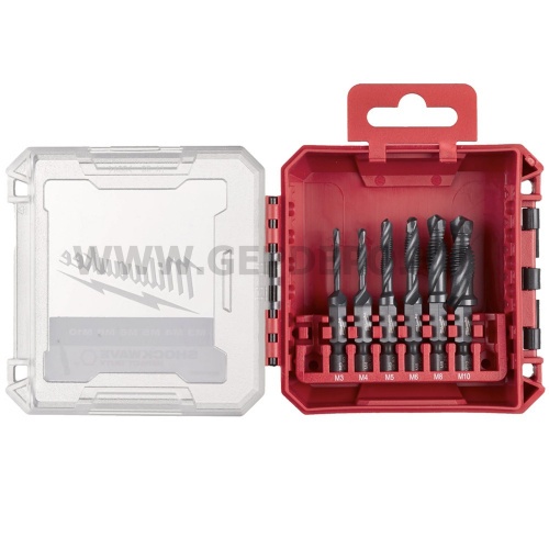Milwaukee HSS-G kombinált menetfúró készlet 1/4" 6 részes