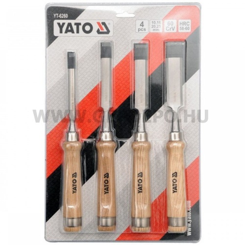 YATO Favéső készlet 4 részes (10-16-20-25 mm)