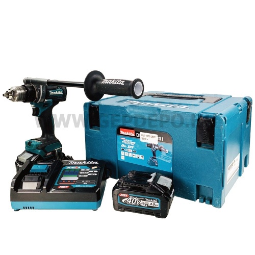 Makita DF001GM201 akkus fúró-csavarbehajtó MakPac kofferban 40V max XGT (használt-garanciális)