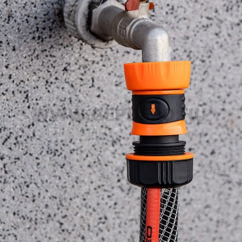 NEO Tömlő gyorscsatlakozó 1/2", vizstoppos, kétkomponensű