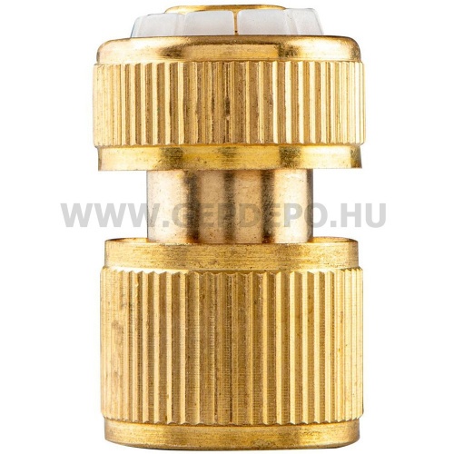 NEO Tömlő gyorscsatlakozó 1/2", vízstoppos, réz