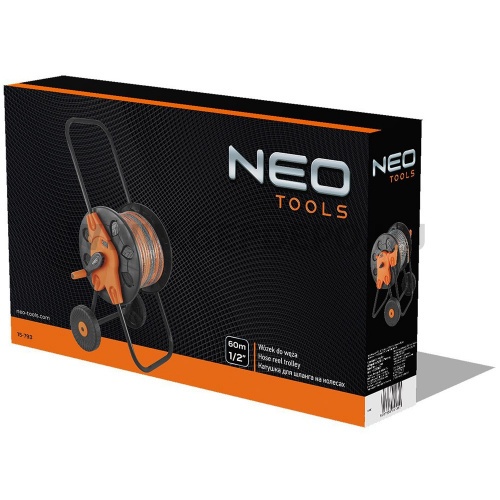 NEO Tömlőkocsi, tömlőméret: 1/2" max. 60méter, 3/4" max. 20méter