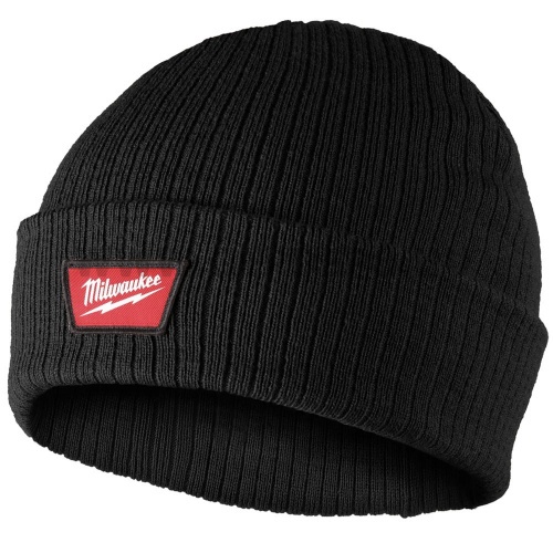 Milwaukee Cuffed Beanie fekete kötött téli sapka