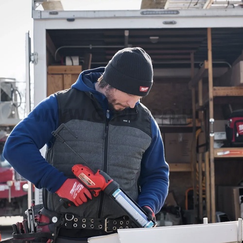 Milwaukee Cuffed Beanie fekete kötött téli sapka