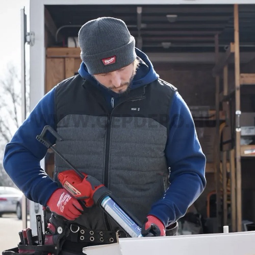 Milwaukee Cuffed Beanie barna kötött téli sapka