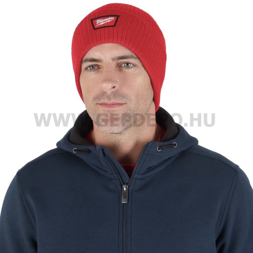 Milwaukee Cuffed Beanie piros kötött téli sapka