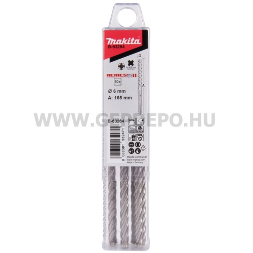 Makita Nemesis II SDS-Plus fúrószár készlet - 10 részes
