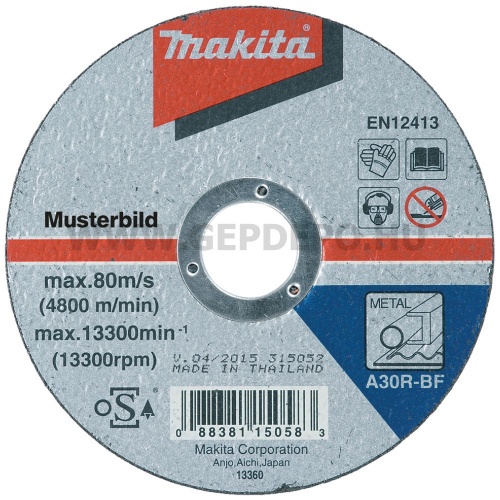 Makita vágótárcsa fémhez 180x2,5mm