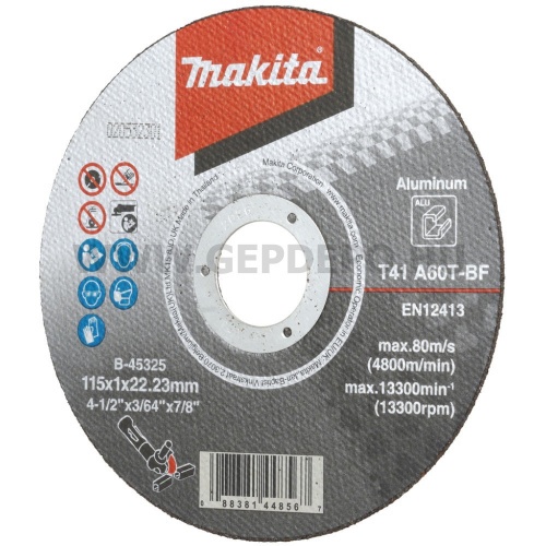 Makita vágótárcsa alumíniumhoz 115x1,0mm