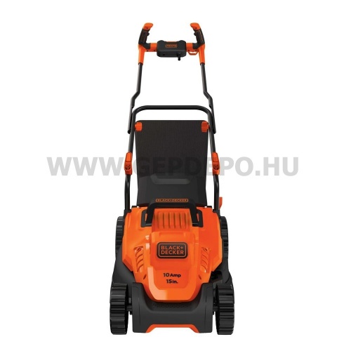 Black+Decker elektromos fűnyíró 1600W, 380mm, 45L-es gyűjtőkosár