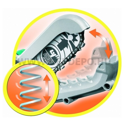 Black+Decker elektromos Aligátor fűrész 550W, 100mm