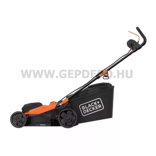 Black+Decker elektromos fűnyíró 1800W, 400mm, 40L-es gyűjtőkosár