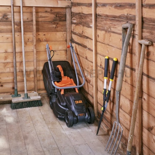 Black+Decker elektromos fűnyíró 1000W, 320mm, 35L-es gyűjtőkosár