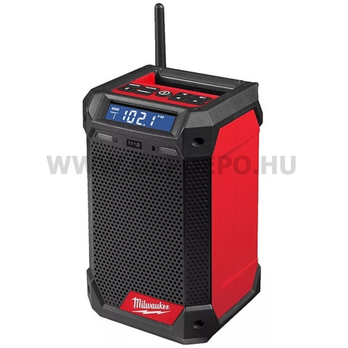 Milwaukee RCDAB+0 M12 akkus rádió és töltő Bluetooth kapcsolattal géptest