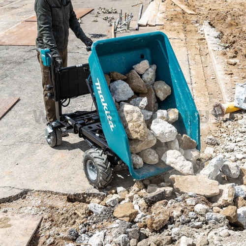 Makita DCU602Z akkus anyagmozgató talicska billencs felépítménnyel 300 kg 2x18V LXT BL XPT