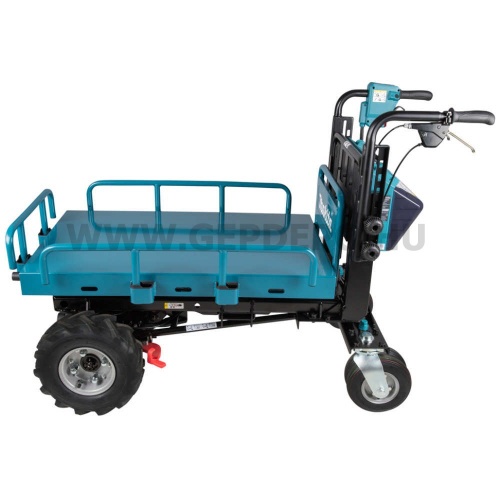 Makita DCU601Z akkus anyagmozgató talicska plató felépítménnyel 300 kg 2x18V LXT BL XPT
