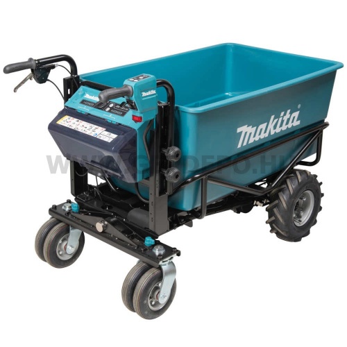 Makita DCU605Z akkus anyagmozgató talicska tartály felépítménnyel 300 kg 2x18V LXT BL XPT