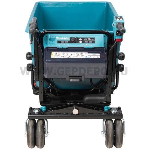 Makita DCU605Z akkus anyagmozgató talicska tartály felépítménnyel 300 kg 2x18V LXT BL XPT