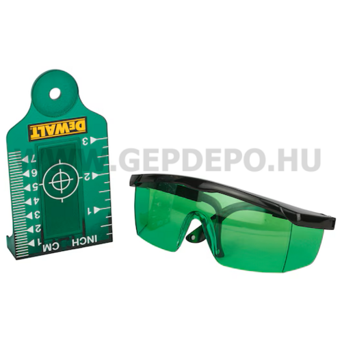 DeWALT 10,8V Li-ion akkumulátoros önbeálló keresztlézer, zöld lézerfény 3x360