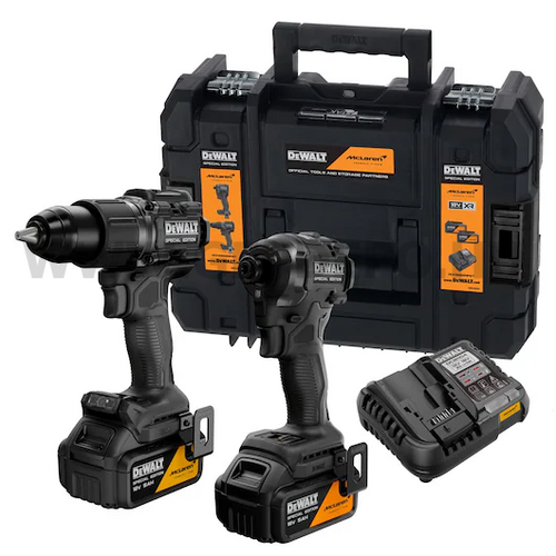 DeWALT DCK2222MP2T-QW McLaren18V XR Li-ion akkumulátoros ütvefúró-csavarozó gépszett TSTAK kofferben