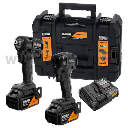 DeWALT DCK2224MP2T-QW McLaren18V XR Li-ion akkumulátoros ütvefúró-csavarozó gépszett TSTAK kofferben