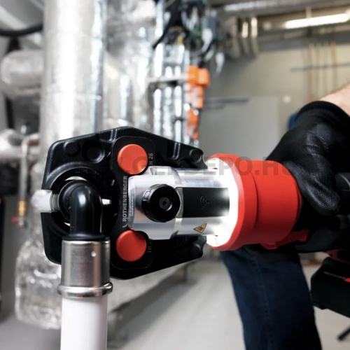 Rothenberger akkus présgép, 0-108mm, 32-34kN (18V, CAS) akku+töltő 2,0 Ah