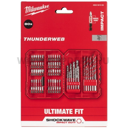 Milwaukee Shockwave Impact Duty bit készlet - 80 részes