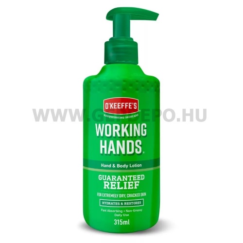 OKeeffes Working Hands Hand &amp; Body Lotion Hidratáló kéz és testápoló krém 315 ml