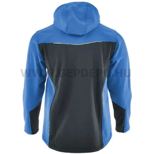 Sara Comfort Plus SoftShell kabát s.szürke - égkék XXXL