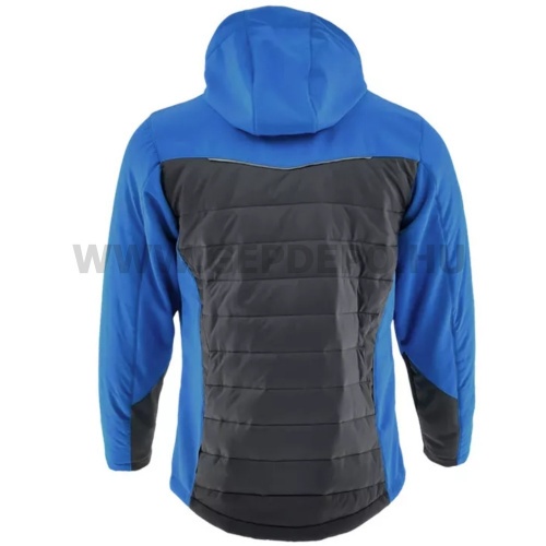 Sara Comfort Winter hybrid bélelt SoftShell kabát s.szürke - égkék L